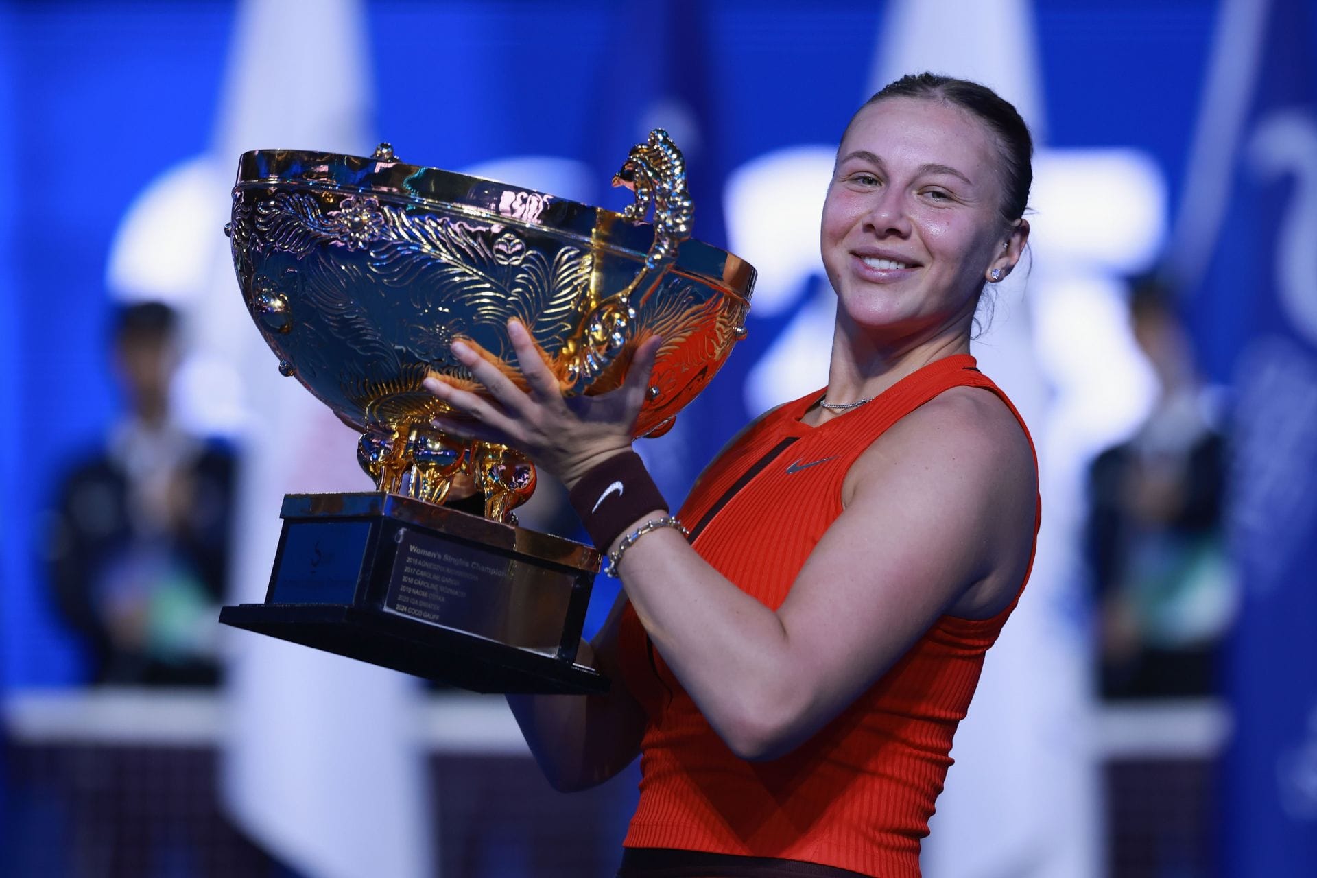 Amanda Anisimova at the China Open 2025. (Photo: Getty)