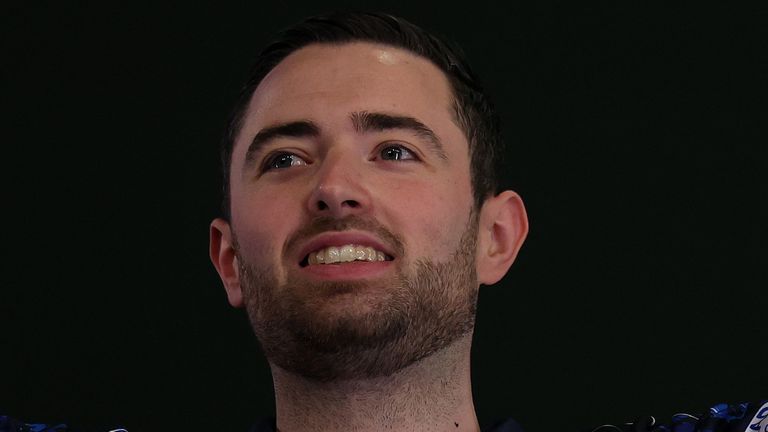 Luke Humphries at the World Darts Championship