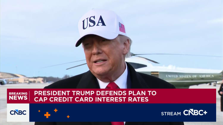 Pres. Trump says JPMorgan's Dimon is wrong on the Fed, defends credit card cap proposal