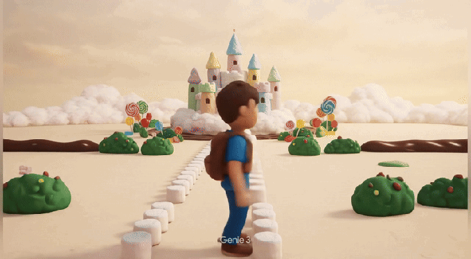 I built marshmallow castles in Google’s new AI world generator