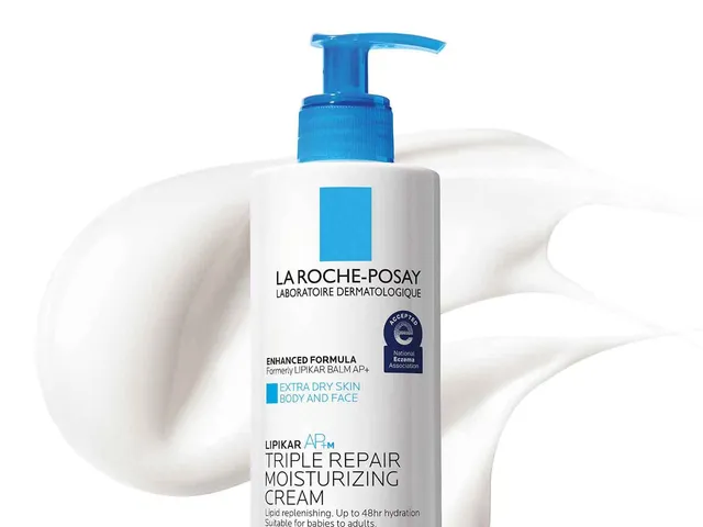 Image may contain: Bottle, Lotion, Cosmetics, and Sunscreen