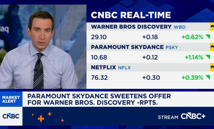 Paramount Skydance sweetens offer for Warner Bros. Discovery: Reports