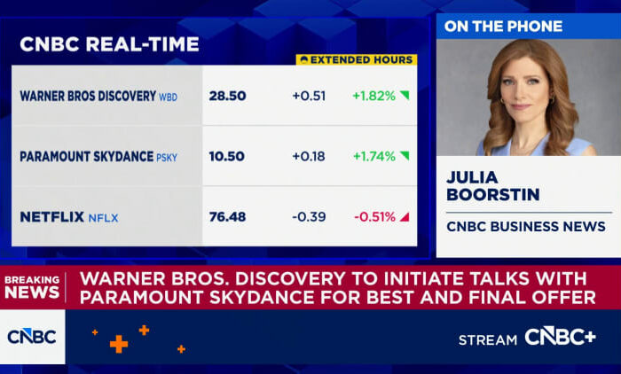 Warner Bros. Discovery to initiate talks with Paramount Skydance for best and final offer