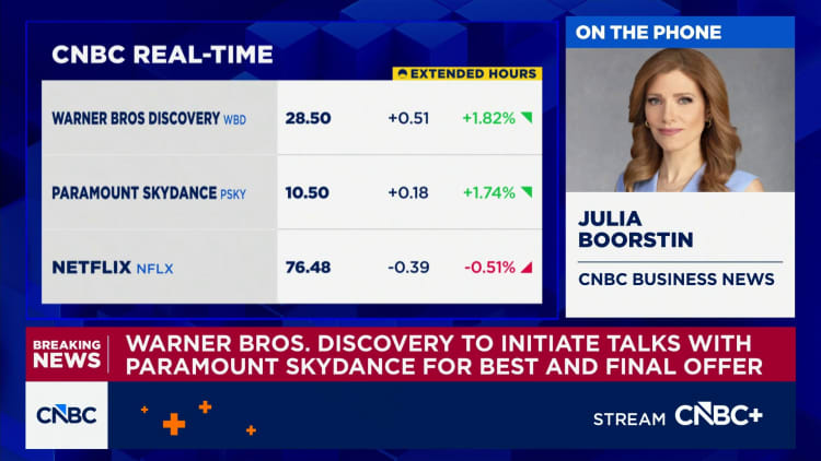 Warner Bros. Discovery to initiate talks with Paramount Skydance for best and final offer