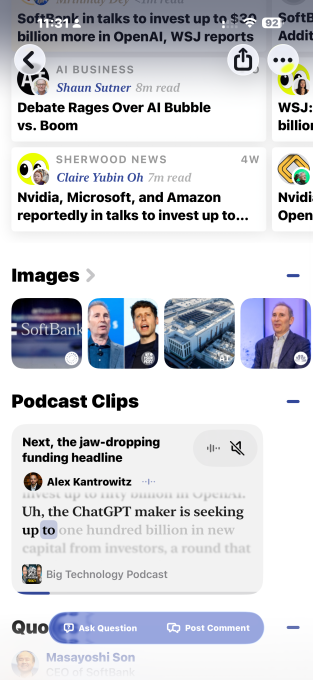 Particle's AI news app listens to podcasts for interesting clips so you you don't have to