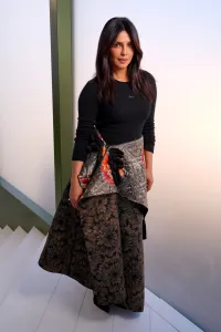 Priyanka Chopra Jonas at the Dior fashion show as part of Paris Fashion Week Fall 2026 on March 3, 2026 in Paris, France. (Photo by Swan Gallet/WWD via Getty Images)