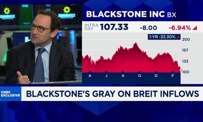 Blackstone President Jon Gray on private credit fund redemptions