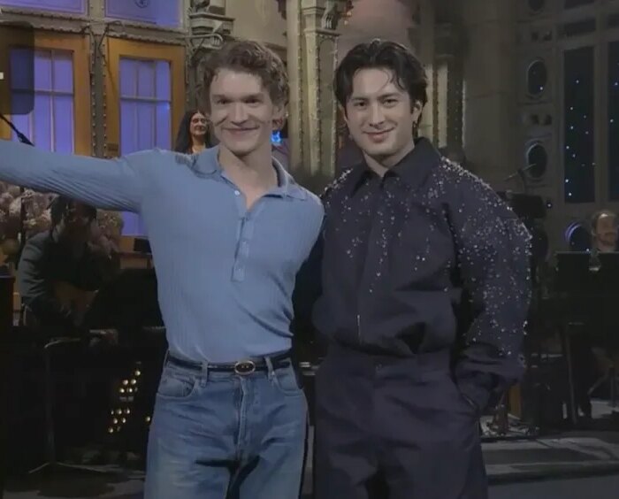 Heated Rivalry's Connor Storrie, Hudson Williams Reunite