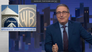 John Oliver on Paramount Buying Warner Bros. Monologue