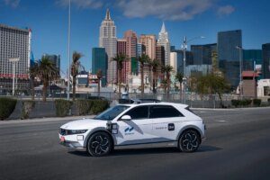 A Hyundai Ioniq 5 powered by Motional on Uber