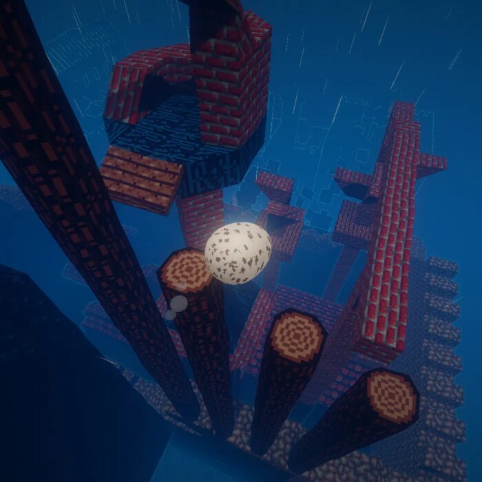 A screenshot from the video game Oeuf.