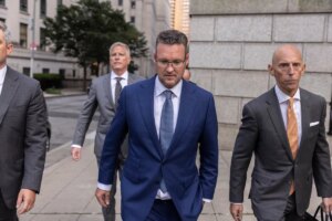 Trevor Milton, founder of Nikola Corp., exits court in New York