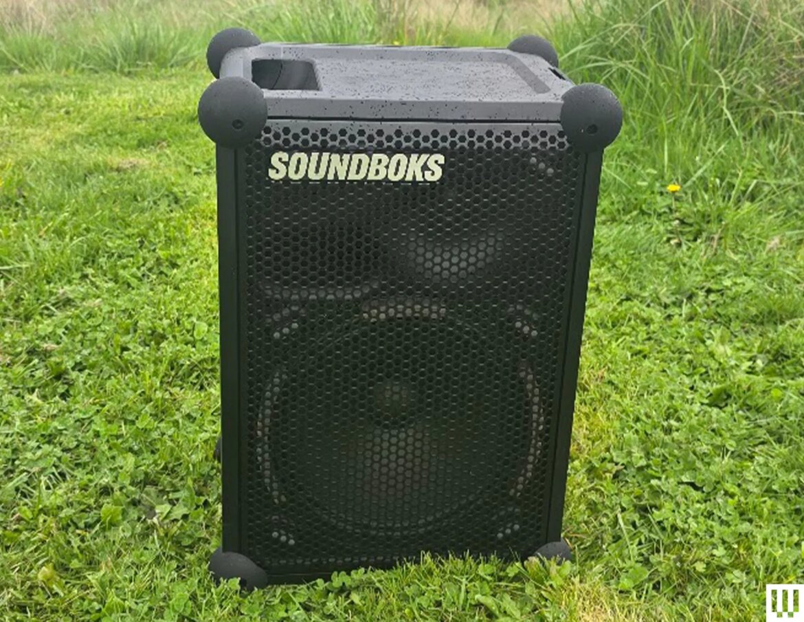 Image may contain Electronics Speaker and Amplifier