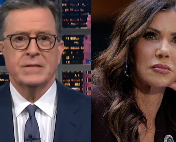 Stephen Colbert Calls Kristi Noem a 'Domestic Terrorist' After Trump Firing