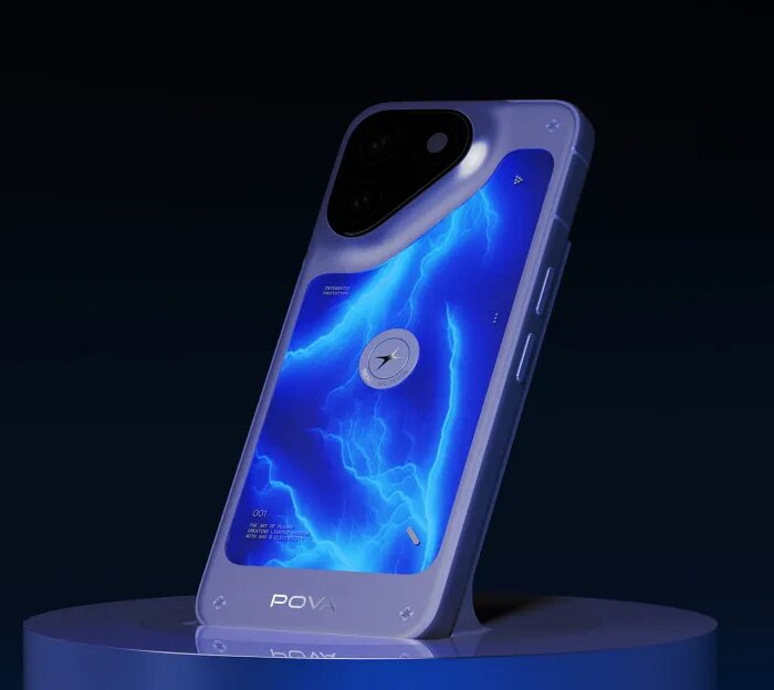Tecno’s latest concept phone is lit by neon