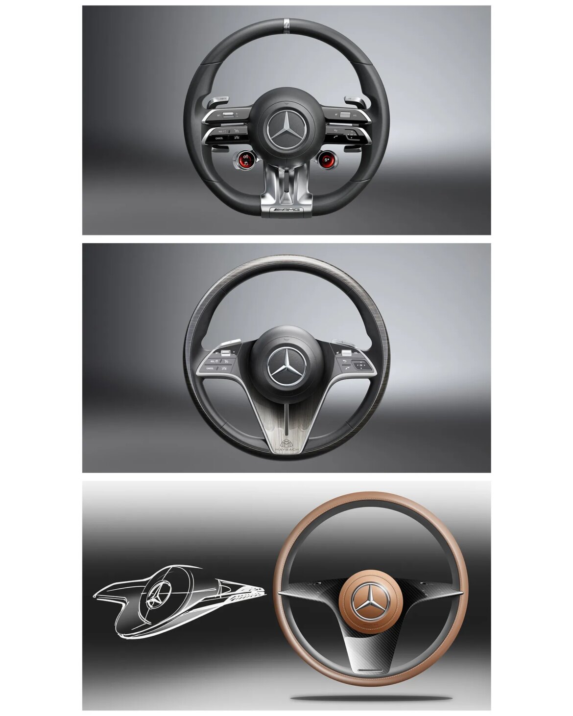 Mercedes steering wheels