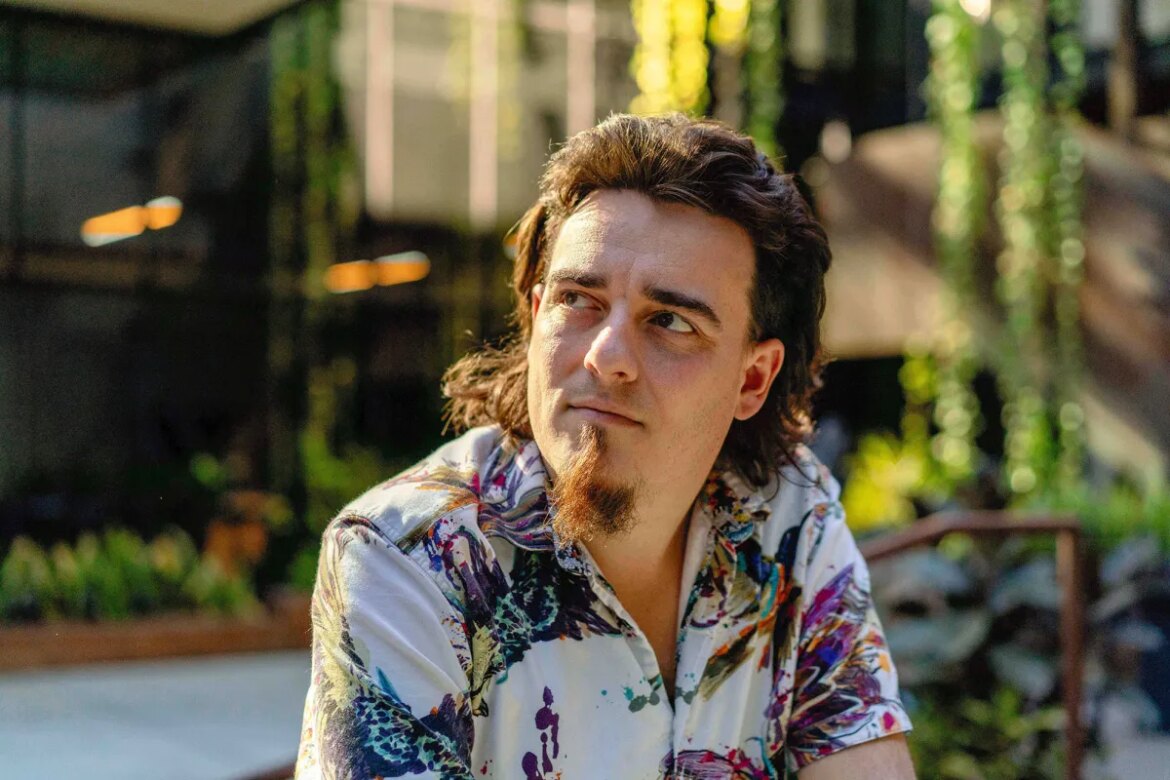 Palmer Luckey, founder of Anduril Industries, during an interview on "The Circuit with Emily Chang" at Anduril