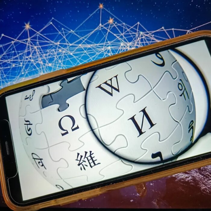 Illustration of the Wikipedia website application