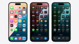 a photo of an iPhone running iOS 18 held in someone