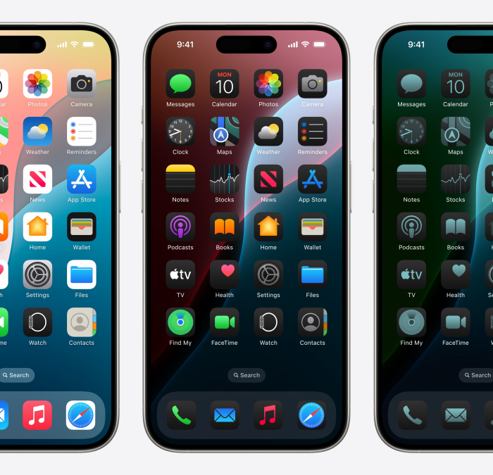 a photo of an iPhone running iOS 18 held in someone