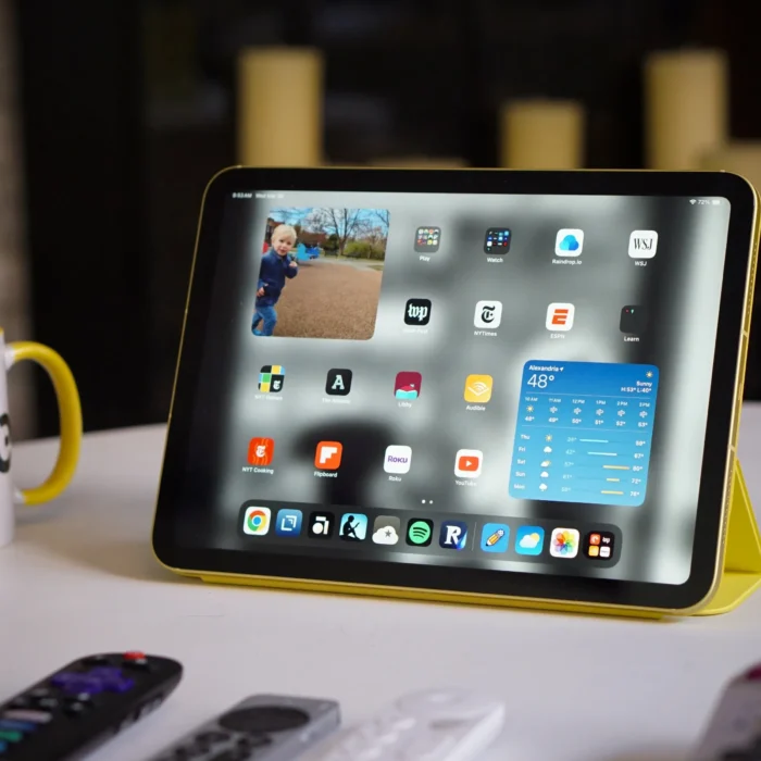 A photo of the 11th-generation iPad on a table.