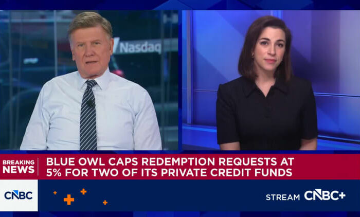 Blue Owl caps private credit funds redemptions at 5% after steep request levels