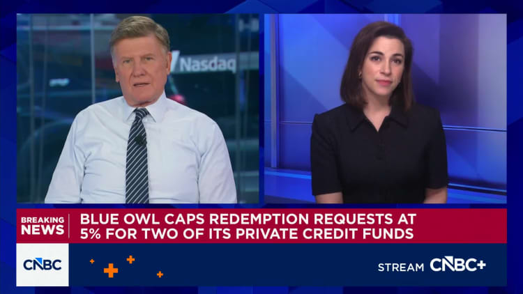 Blue Owl caps private credit funds redemptions at 5% after steep request levels