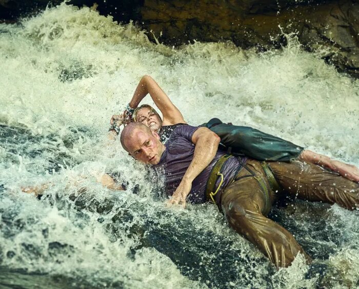 Charlize Theron and Taron Egerton Do Battle