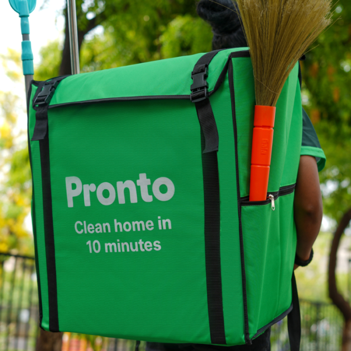 Pronto branded pack of cleaning supplies