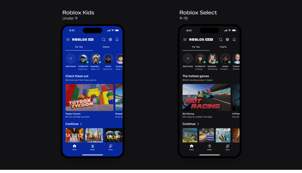 Roblox introduces 'Kids' and 'Select' accounts for age-appropriate access to games and chat