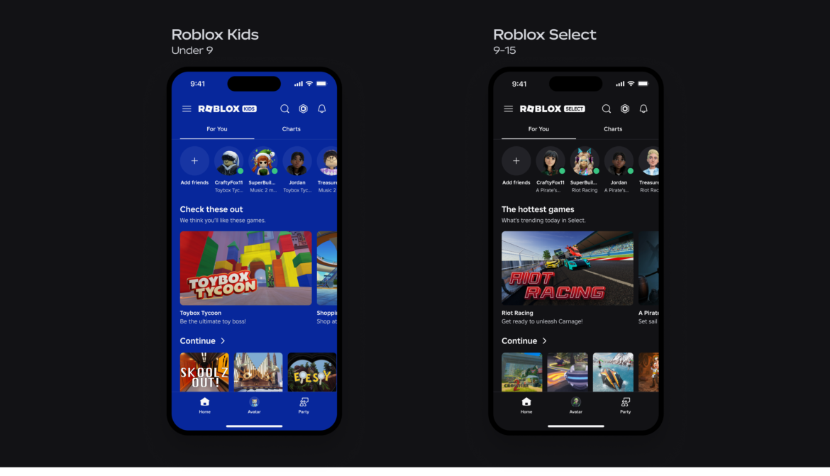 Roblox introduces 'Kids' and 'Select' accounts for age-appropriate access to games and chat