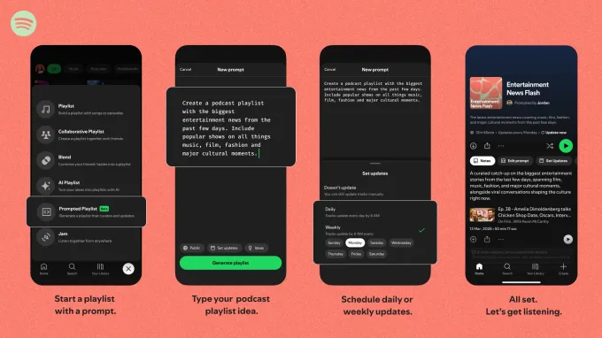 Spotify's prompted playlist feature will now work for podcasts, too
