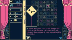 A screenshot from the video game Titanium Court.