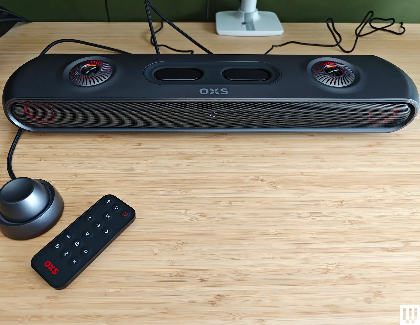 Image may contain Electronics Remote Control Indoors Interior Design Wood and Speaker
