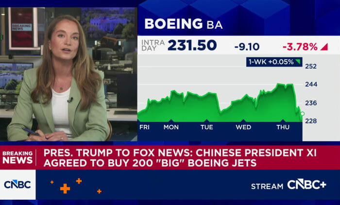 President Trump to Fox News: Chinese President Xi agreed to buy 200 'big' Boeing jets