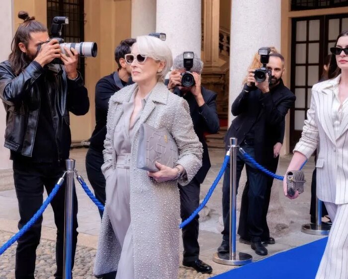 THE DEVIL WEARS PRADA 2, center, from left: Meryl Streep, Anne Hathaway, 2026. ph: Macall Polay /© Walt Disney Studios Motion Pictures /Courtesy Everett Collection