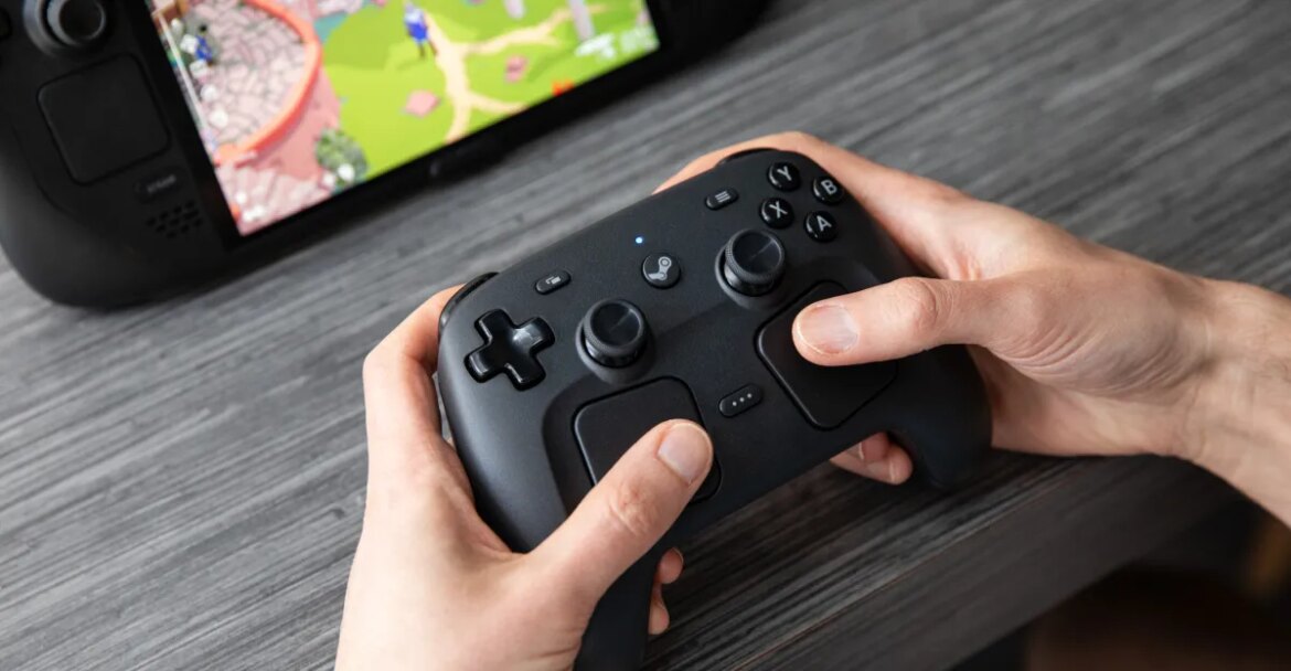 Listen to the new Steam Controller buzz to the tune of Doom