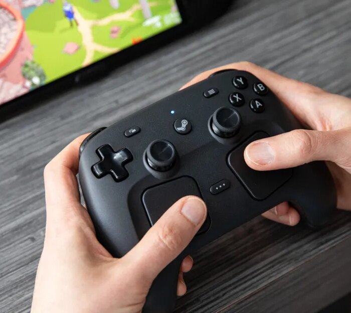Listen to the new Steam Controller buzz to the tune of Doom