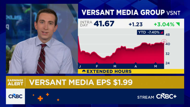 Versant reports first-quarter revenue decline, with bright spots in platforms and licensing