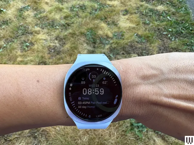 Image may contain: Wristwatch, Adult, Person, Arm, Body Part, Electronics, Digital Watch, and Screen