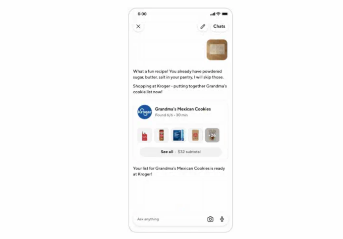 DoorDash's new AI chatbot lets you order with prompts and photos