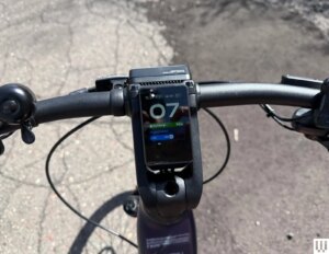 Image may contain Electronics Mobile Phone Phone Bicycle Transportation and Vehicle