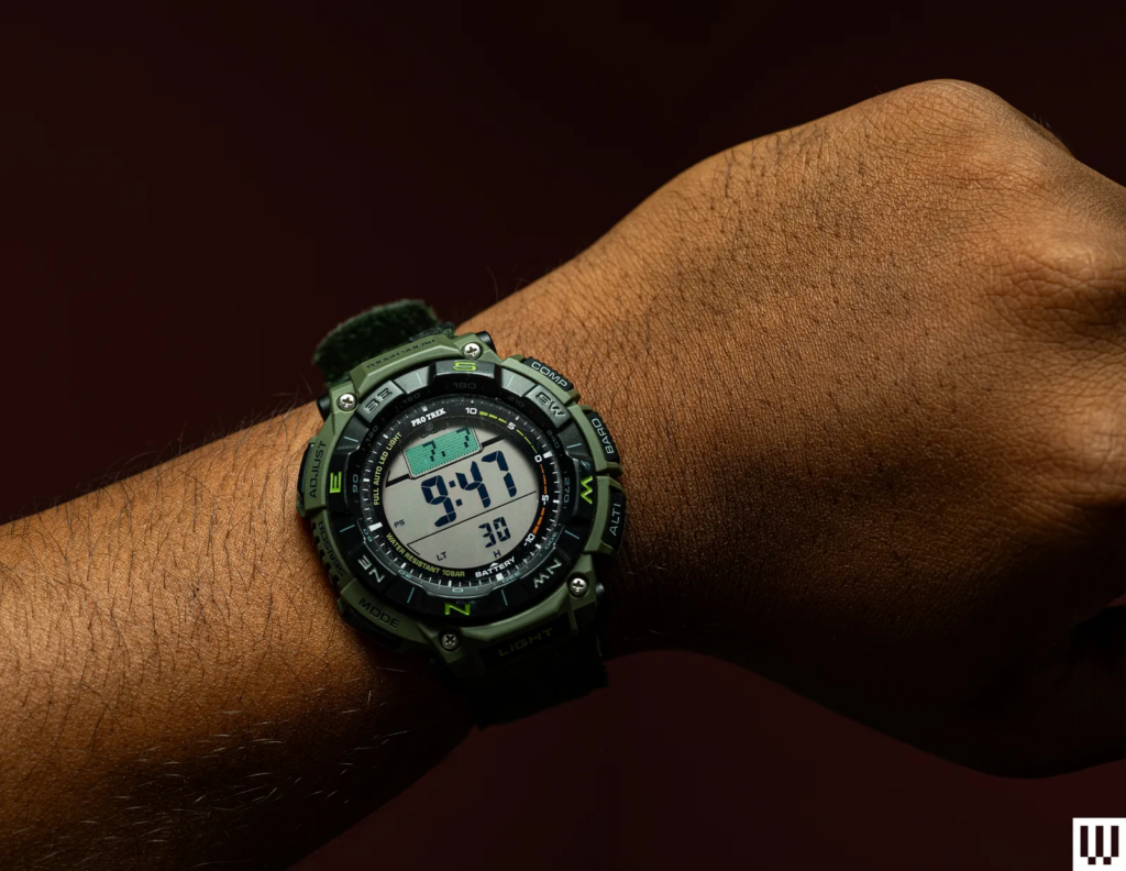 Image may contain Wristwatch Adult Person Arm Body Part Digital Watch Electronics Hand and Wrist