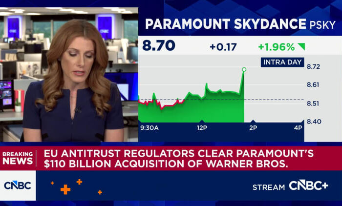 EU regulators clear Paramount's acquisition of Warner Bros.