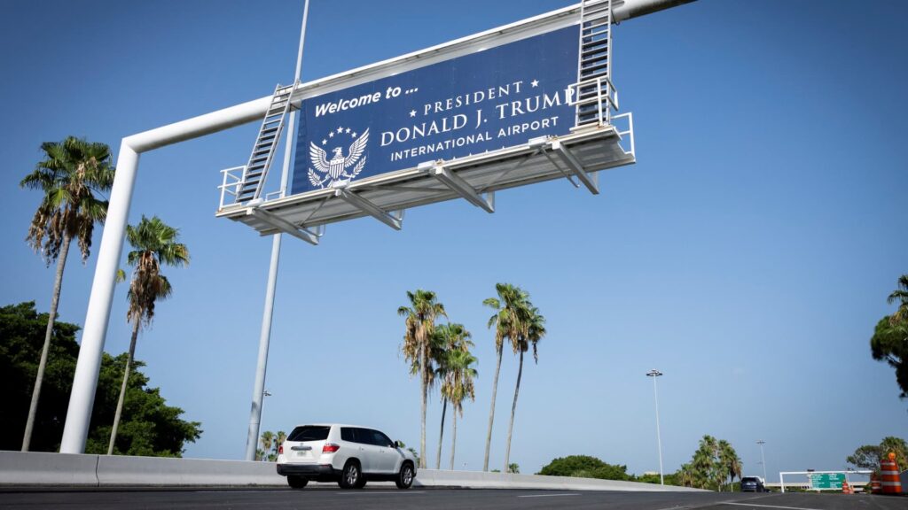 Florida's Palm Beach airport renamed for Trump