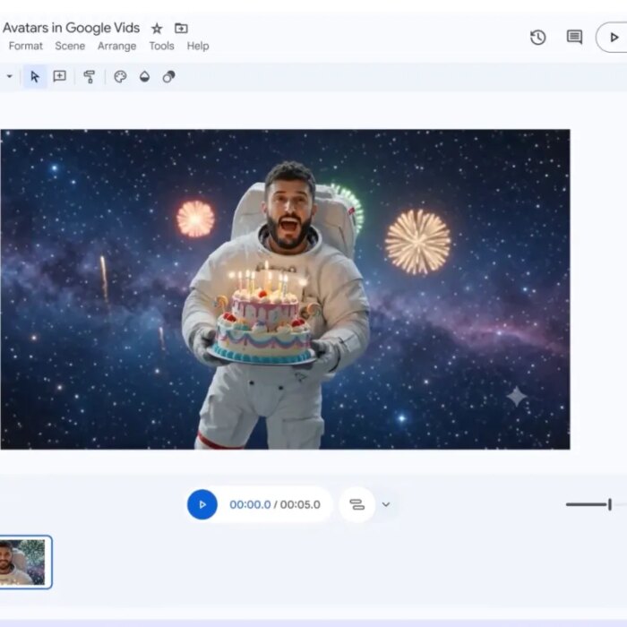 Google Vids now lets you star in your own AI videos