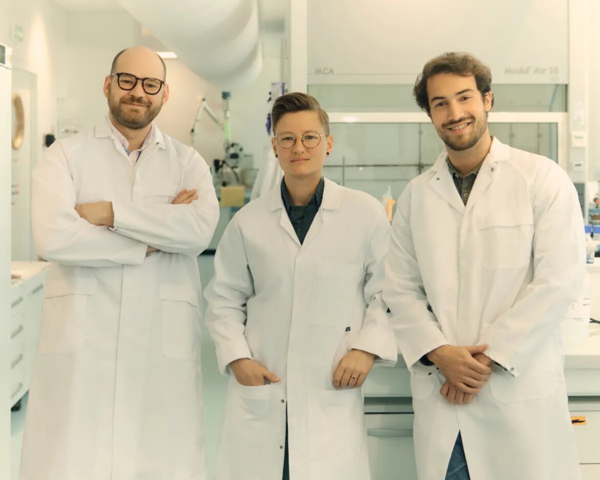 Syntetica - from left to right, Louis Monsigny, Ash Ward and Marco Bertone