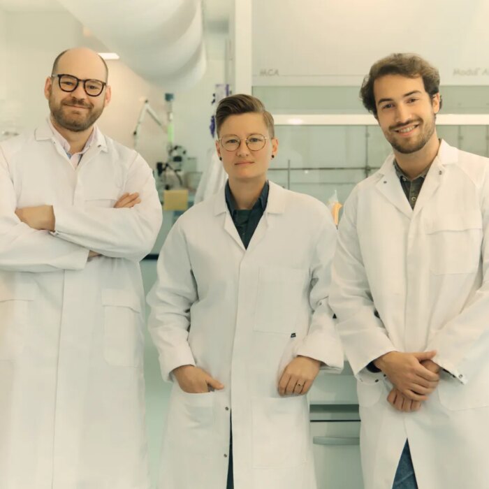 Syntetica - from left to right, Louis Monsigny, Ash Ward and Marco Bertone