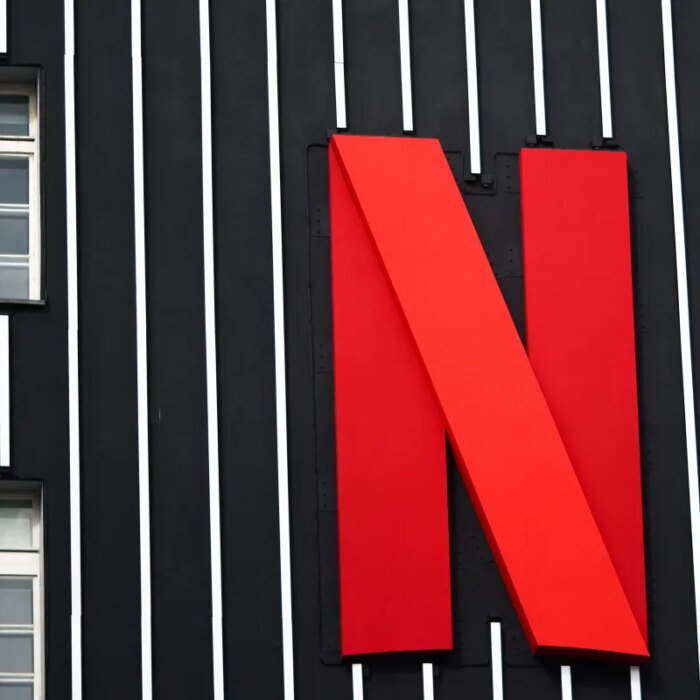 Netflix logo is seen on a building in Warsaw, Poland
