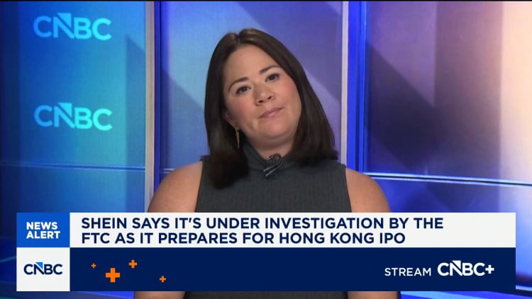 Shein says it’s under investigation by the FTC as it prepares for Hong Kong IPO